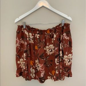 Floral off the shoulder top